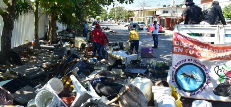 Jornada de limpieza dejara más de 20 toneladas de cacharros recolectados en Ciudad del Carmen