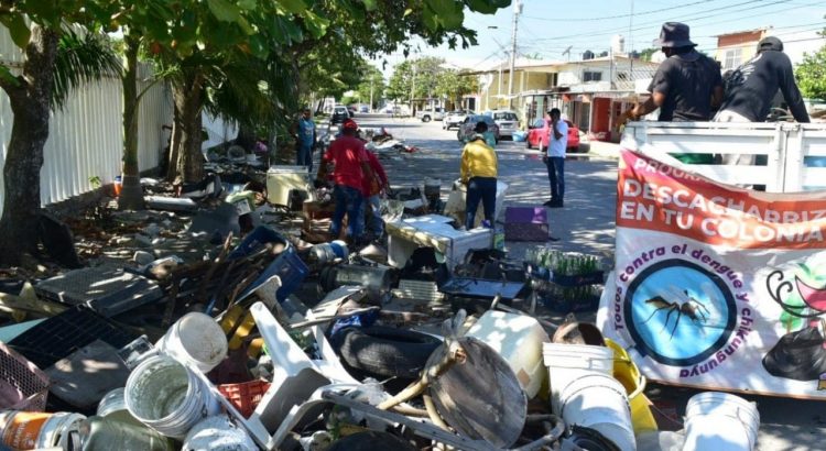 Jornada de limpieza dejara más de 20 toneladas de cacharros recolectados en Ciudad del Carmen
