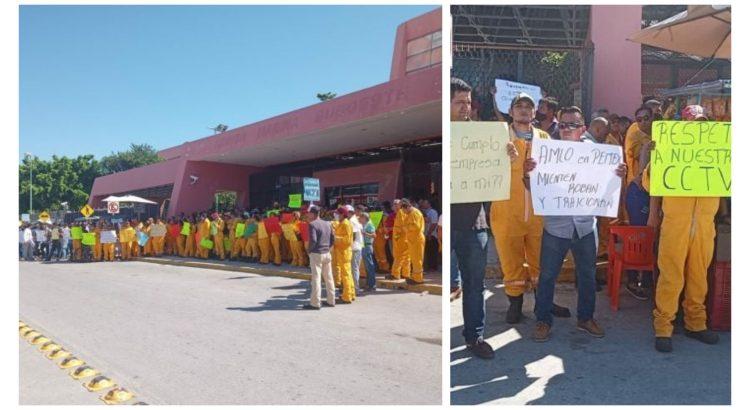 Trabajadores de Pemex denuncian incumplimiento de contrato