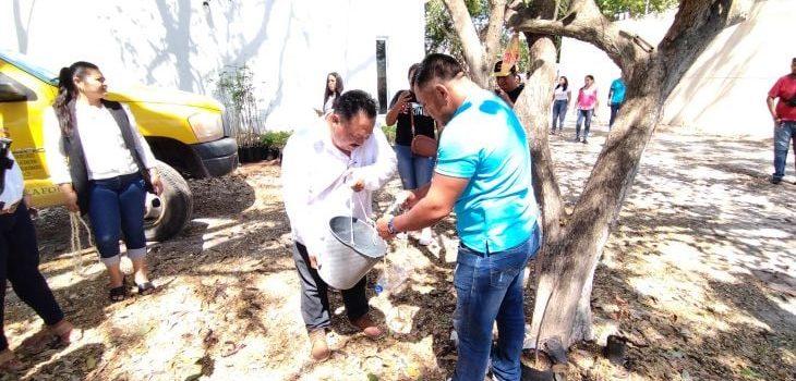 Promueve Semarnat bebederos para animales de paso en Campeche