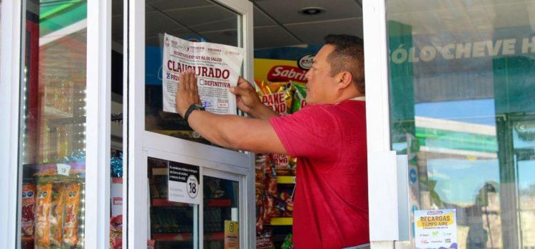 Clausuran establecimientos que no renovaron permisos para venta de alcohol en Carmen
