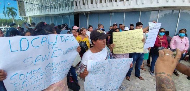 Pobladores desalojados de San Eduardo exigen solución al Gobierno de Campeche