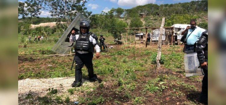 Desaloja Fiscalía a familias de predios en litigio en Campeche