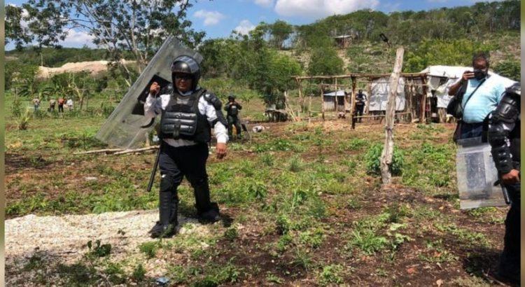 Desaloja Fiscalía a familias de predios en litigio en Campeche