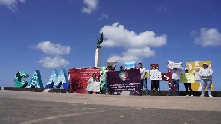 Continúa el paro laboral de sindicalizados del Poder Judicial de la Federación en Campeche