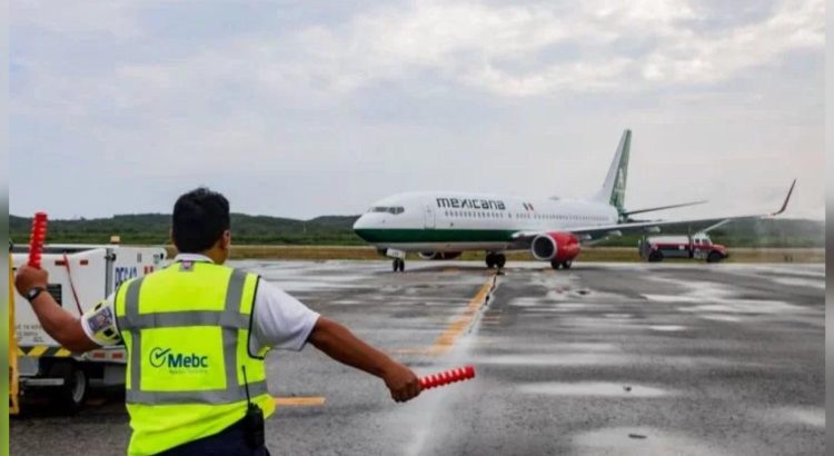 Vuelo de Mexicana de Aviación llega a Campeche