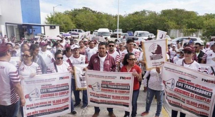 Sindicatos de educación media superior en Campeche definirán protesta en el SAT
