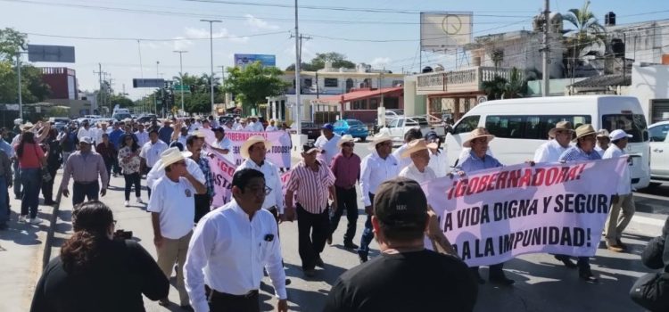 Marcha pacifica de ganaderos de Campeche, piden mayor seguridad