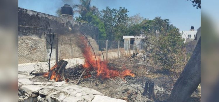 Registran al menos 10 incendios diarios en la capital de Campeche