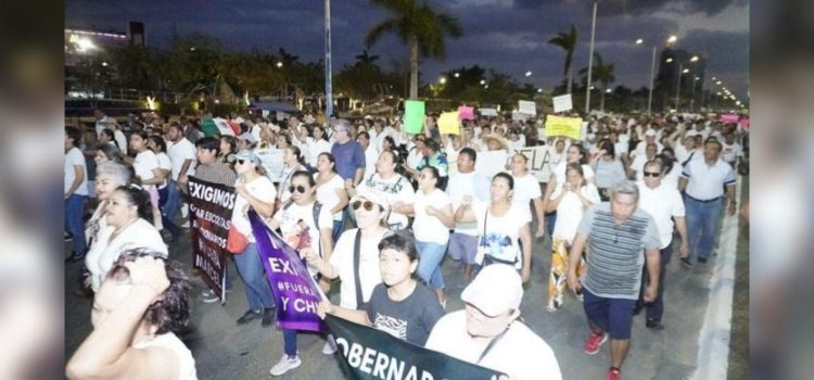 Tras apoyo de AMLO a Sansores, policías de Campeche convocan a mega marcha para el 13 de abril