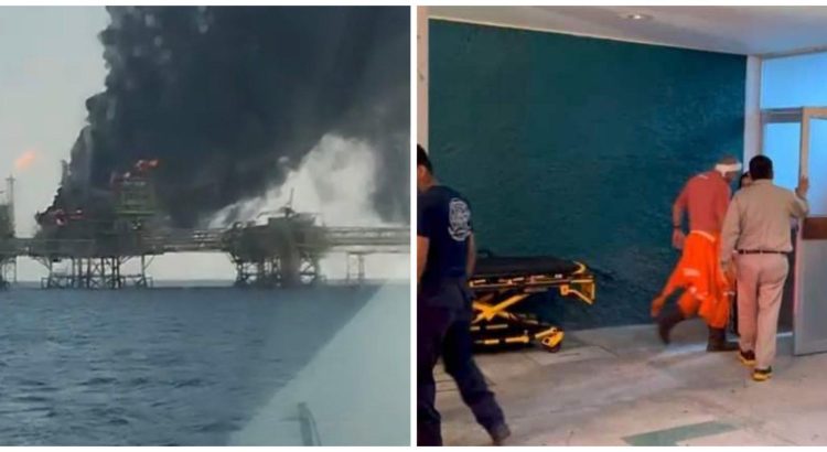 Actualiza Pemex cifra de incendio en plataforma Akal-B en Campeche