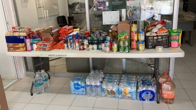 Habilitan centro de acopio para familias afectadas por inundaciones en Campeche