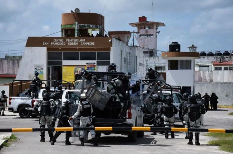 Ejército y Marina revisan el penal de Kobén en Campeche